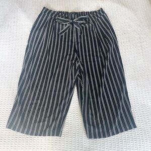 DR2 Black and White Striped Tie Waist Pants size 3X NWT